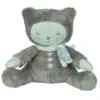 Tex Petit Chat Mini Peluche Gris Beige Blanc 15 Cm