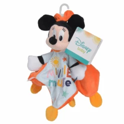 Disney Minnie La Souris Doudou Plat Indigo Dreams Orange Bleu 25 Cm -Magasin De Jouets 1 2