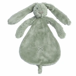 Happy Horse - Richie Le Lapin - Doudou Plat Vert De Gris 25 Cm -Magasin De Jouets 2 1