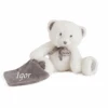 Baby'Nat - Pap'ours Peluche Avec Doudou Ours Blanc 25 Cm -Magasin De Jouets 2 11