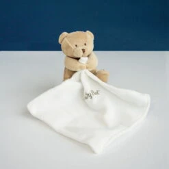 Baby'Nat Doudou Mouchoir Ours Marron Clair -Magasin De Jouets 20200925150148115046f4xx