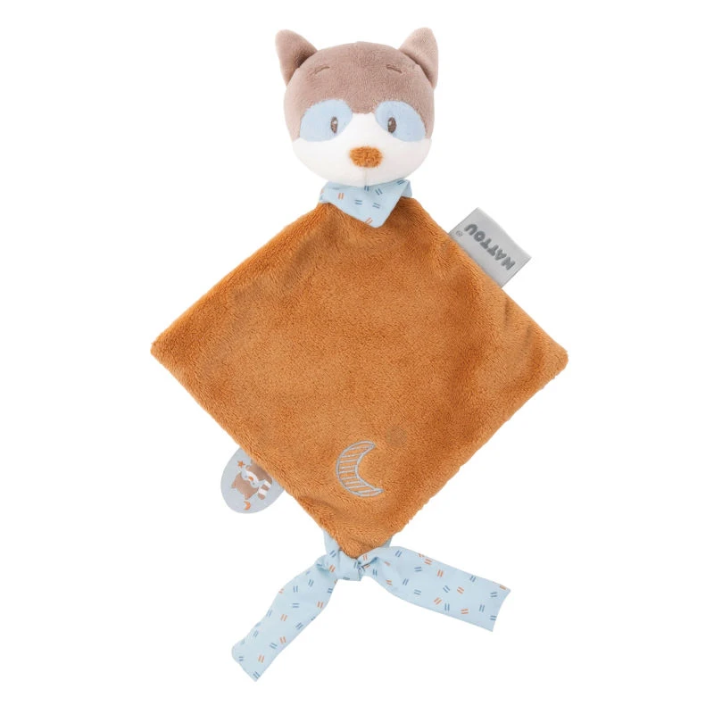Nattou - Bob & Jim - Mini Doudou Raton-laveur Marron 20 Cm 4 Nattou - Bob & Jim - Mini Doudou Raton-laveur Marron 20 Cm – Image 2