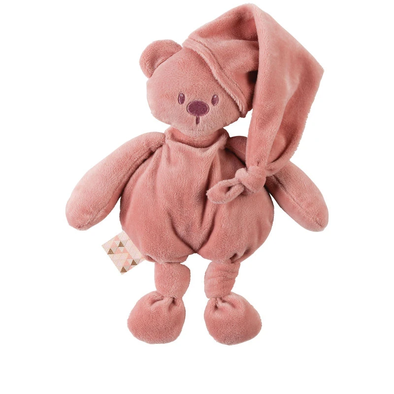 Nattou Lapidou Peluche écoconçueOurs Vieux Rose 30 Cm 4 Nattou Lapidou Peluche écoconçueOurs Vieux Rose 30 Cm – Image 2