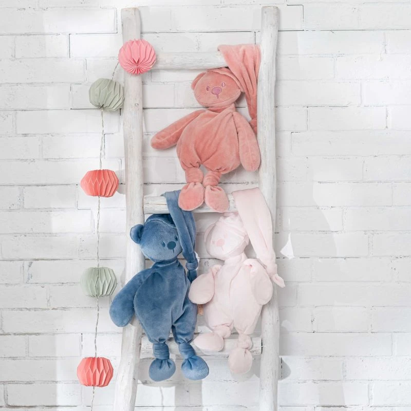 Nattou Lapidou Peluche écoconçueOurs Vieux Rose 30 Cm 5 Nattou Lapidou Peluche écoconçueOurs Vieux Rose 30 Cm – Image 3