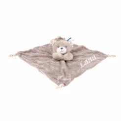 MGM - Dodo D'amour Doudou Plat Ours Gris Clair 25 Cm