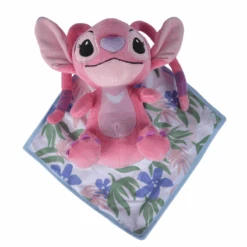 Disney Angel Peluche Dans Sa Couverture Rose 25 Cm
