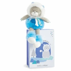 Doudou Et Compagnie - ArtikCOOL Peluche Lion Bleu 30 Cm