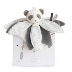 Doudou Et Compagnie - Attrape-rêve Doudou Pétale Panda Gris Blanc étoile
