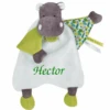 Baby'Nat - Bazile L'hippo - Doudou Vert Blanc Jungle 25 Cm -Magasin De Jouets bazile20lhippo2020vert20blanc20jungle202520cm