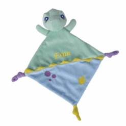 Nicotoy Doudou Bébé Dinosaure Vert Bleu 40 Cm