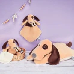 Baby'Nat - Bernie Le Chien - Peluche Avec Doudou 24 Cm -Magasin De Jouets bernie20chien2020peluche20avec202420cm 1