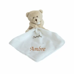 Baby'Nat Doudou Mouchoir Ours Beige