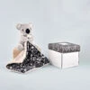 Doudou Et Compagnie - Boh'Aime - Peluche Avec Doudou Koala Noir Blanc Liberty