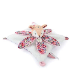 Doudou Et Compagnie - Boh'Aime - Doudou Plat Pétale Biche Rose Blanc 27 Cm -Magasin De Jouets bohaime2020plat20petale20biche20rose20blanc202720cm 1