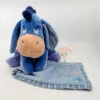 Disney - Bourriquet L'âne - Peluche Avec Doudou Bleu Violet 25 Cm