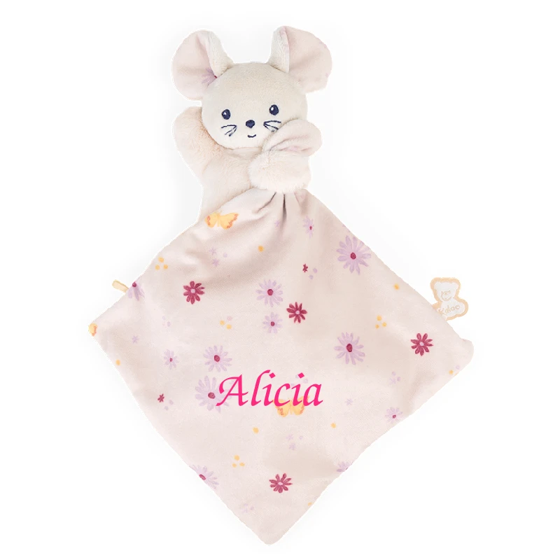 Kaloo - Carré Douceur - Doudou Souris Rose Jolie Marguerite 17 Cm 3 Kaloo - Carré Douceur - Doudou Souris Rose Jolie Marguerite 17 Cm