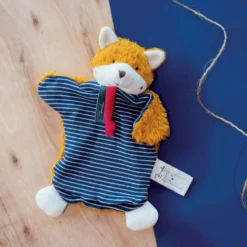 Maïlou Tradition - Coton Bio & Made In France - Marionnette Renard 25 Cm