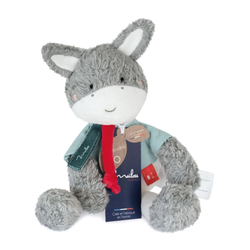 Maïlou Tradition - Coton Bio & Made In France - Peluche âne 30 Cm 4 Maïlou Tradition - Coton Bio & Made In France - Peluche âne 30 Cm – Image 2