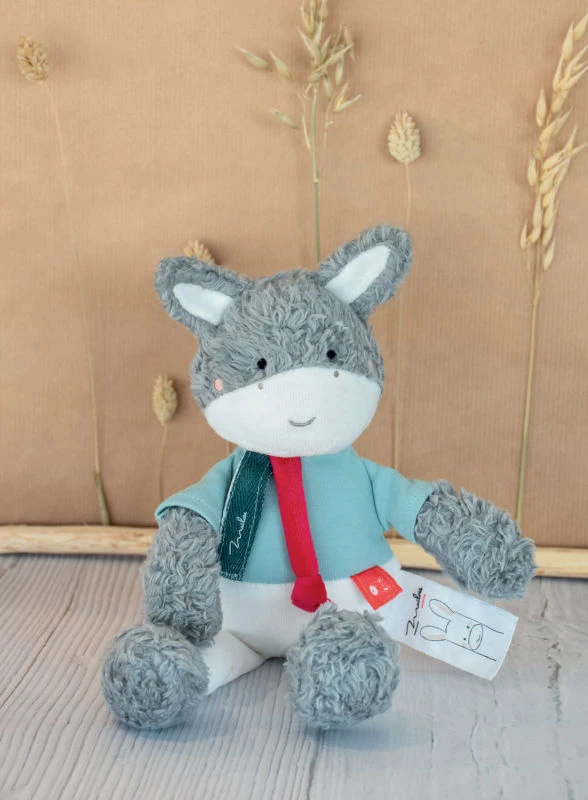 Maïlou Tradition - Coton Bio & Made In France - Peluche âne 30 Cm 3 Maïlou Tradition - Coton Bio & Made In France - Peluche âne 30 Cm