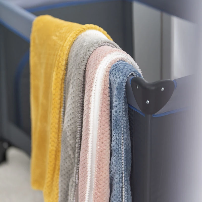 Nattou - Couverture Plaid Bébé 100 X 75 Cm Bleu Blanc 4 Nattou - Couverture Plaid Bébé 100 X 75 Cm Bleu Blanc – Image 2