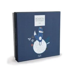 Doudou Et Compagnie - Tiwipi - Doudou Plat Loup Bleu 23 Cm -Magasin De Jouets dc1 1