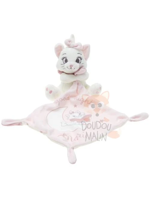 Disney Good Night Marie Aristochats Doudou Mouchoir Rose Blanc 3 Disney Good Night Marie Aristochats Doudou Mouchoir Rose Blanc
