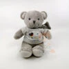 Mots D'enfants Boîte à Musique Ours Gris Blanc Nuage 25 Cm