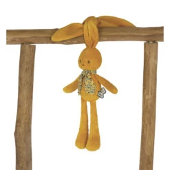Kaloo - Lapinoo - Doudou Peluche Lapin Jaune Moutarde 25 Cm -Magasin De Jouets k5 1