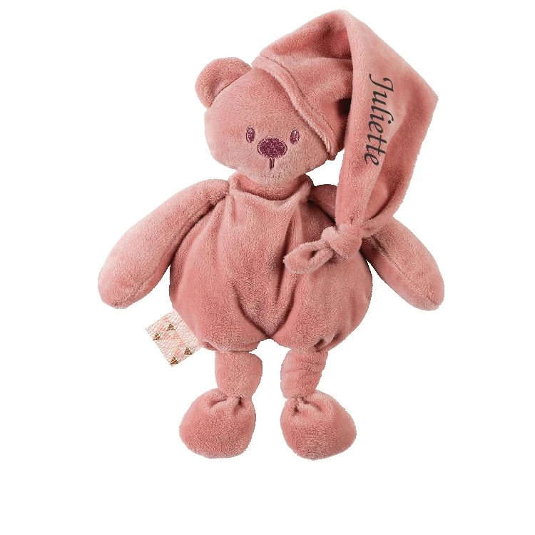 Nattou Lapidou Peluche écoconçueOurs Vieux Rose 30 Cm 3 Nattou Lapidou Peluche écoconçueOurs Vieux Rose 30 Cm