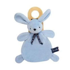 Maïlou Tradition - Lapin Dorlotin Fabriqué En France - Doudou Bleu 25 Cm -Magasin De Jouets lapin20dorlotin2020bleu202520cm