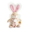 Doudou Et Compagnie - Lapin De Sucre Attache-sucette Avec Hochet Rose -Magasin De Jouets lapin20sucre20attachesucette20avec20hochet20rose