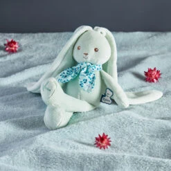 Kaloo - Lapinoo - Doudou Peluche Lapin Vert Acqua 25 Cm