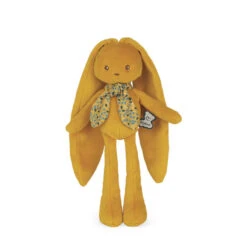 Kaloo - Lapinoo - Doudou Peluche Lapin Jaune Moutarde 25 Cm