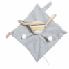 Moulin Roty Les Petits Dodos Doudou Plat Lapin Gris 25 Cm
