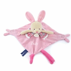 Doudou Et Compagnie - Les Petits Fûtés - Doudou Lapin Rose 30 Cm