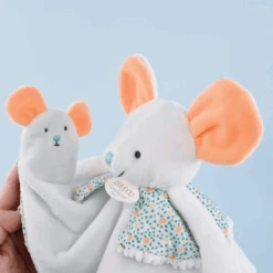 Doudou Et Compagnie - Les Petits Fûtés - Doudou Souris Blanc 30 Cm -Magasin De Jouets les20petits20futes2020souris20blanc203020cm 2