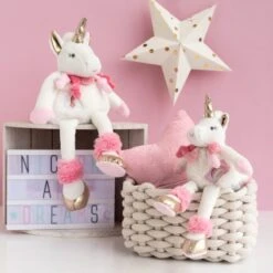 Nouvelles Arrivées -Magasin De Jouets lucie20licorne20peluche20rose202220cm 1