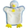 Doudou Et Compagnie - Marionnette Pingouin Bleu Blanc 25 Cm -Magasin De Jouets marionnette20pingouin20bleu20blanc202520cm