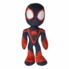 Marvel Peluche Spiderman Miles Morales Brille Dans Le Noir Noir Rouge 25 Cm