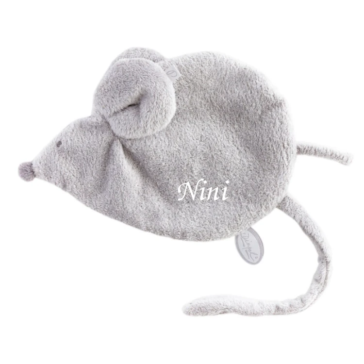 Dimpel - Maude La Souris - Doudou Attache-sucette Gris 25 Cm 3 Dimpel - Maude La Souris - Doudou Attache-sucette Gris 25 Cm