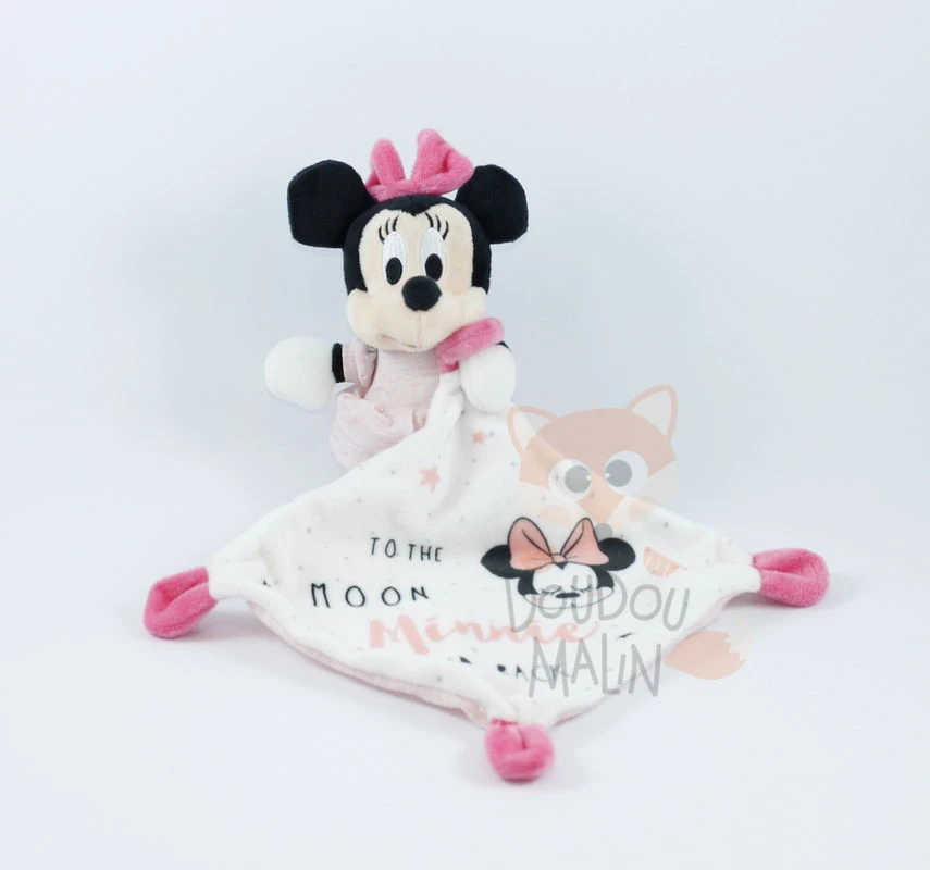 Disney Minnie La Souris Doudou Mouchoir Rose Blanc To The Moon And Back 3 Disney Minnie La Souris Doudou Mouchoir Rose Blanc To The Moon And Back