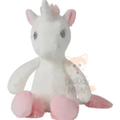 Tex Mon Ami Magique Peluche Licorne Blanc Rose Coeur