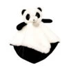 Baby'Nat - Mon P'tit Panda Doudou Plat Noir 25 Cm -Magasin De Jouets mon20ptit20panda20plat20noir202520cm
