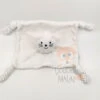 Bout'chou Monoprix Doudou Plat Chat Blanc étoile 22 Cm
