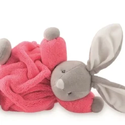 Kaloo Néon Peluche Lapin Rose Fluo Gris 18 Cm