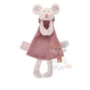 Noukie's Mia & Victoria Doudou Plat Platso Souris Rose Violet 1 Noukie's Mia & Victoria Doudou Plat Platso Souris Rose Violet -Magasin De Jouets noukies20mia