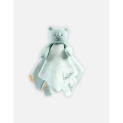 Noukie's Nouky L'ours Doudou Coton Biologique Vert Amande 25 Cm