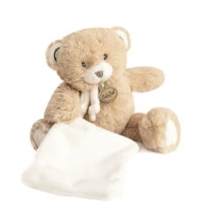 Baby'Nat - Pap'ours Peluche Avec Doudou Ours Miel Beige 25 Cm -Magasin De Jouets papours20peluche20avec20miel20beige202520cm