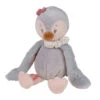 Nattou - Pauline & Sasha - Peluche Pingouin Gris Rose 30 Cm -Magasin De Jouets pauline