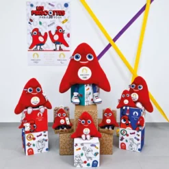 Doudou Et Compagnie - Peluche Articulée Mascotte Para Les Phryges Made In France JO Paris 2024 - 28 Cm -Magasin De Jouets peluche20articulee20mascotte20para20les20phryges20made20in20france20jeux20olympiques20paris20202420202820cm 3